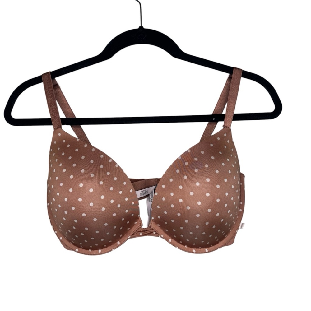 Victoria's Secret Padded Push-Up Polka Dot Underwire Bra 36DD